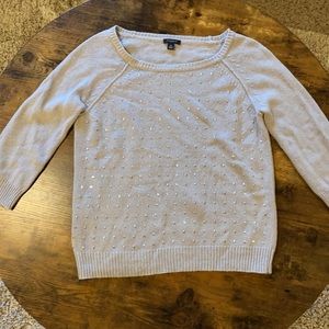 Ann Taylor gem 3/4 sleeve sweater size M